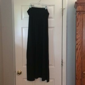 Black maxi skirt
